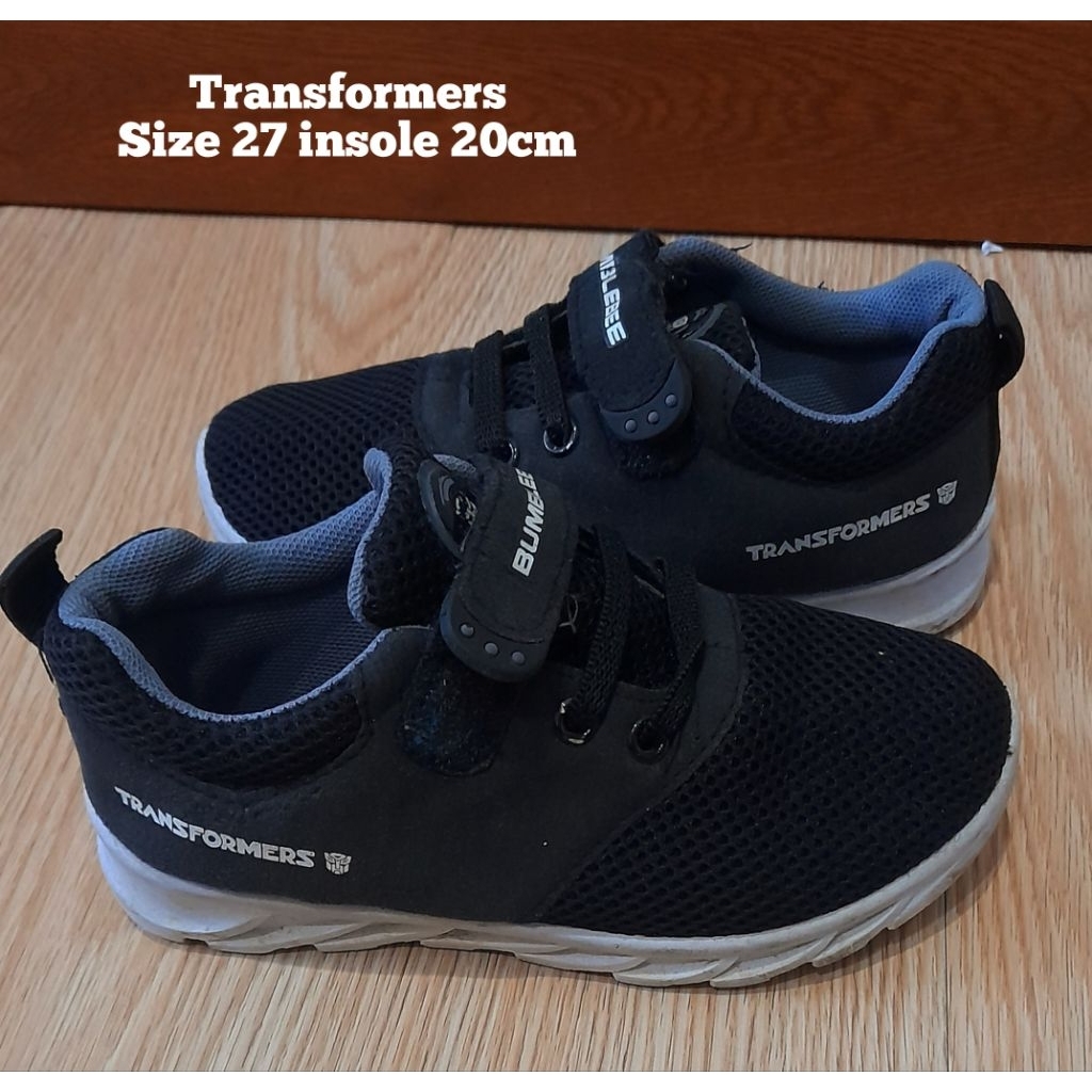 sepatu anak transformers
