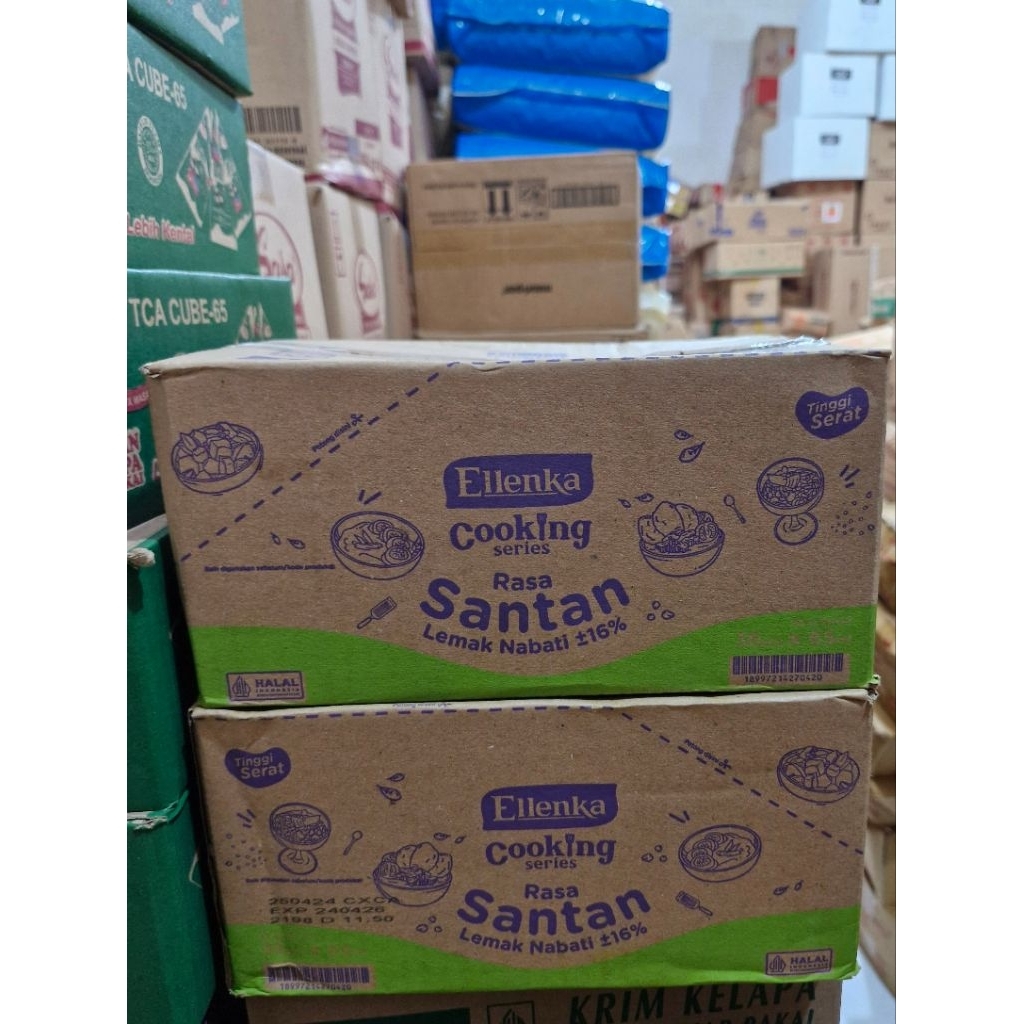 

Ellenka Cooking Series Santan Cair Fiber Creme Siap Pakai Kerucut per DUS isi 36 x 65ml