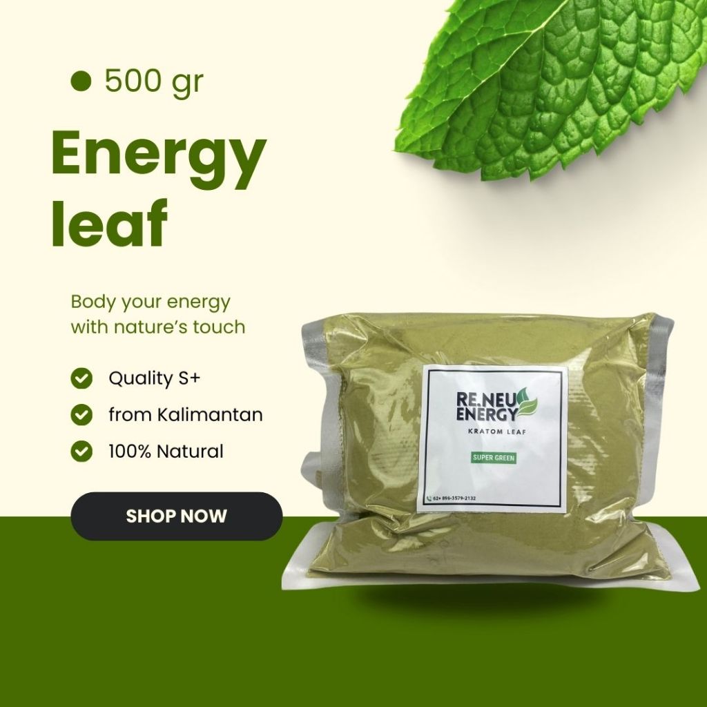 

herbal energy leaf kemasan500gr jamu KTM nusantara