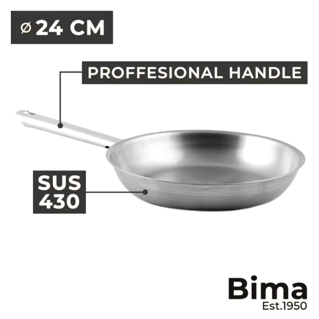 Bima magnoware frypan stainless steel 24 cm