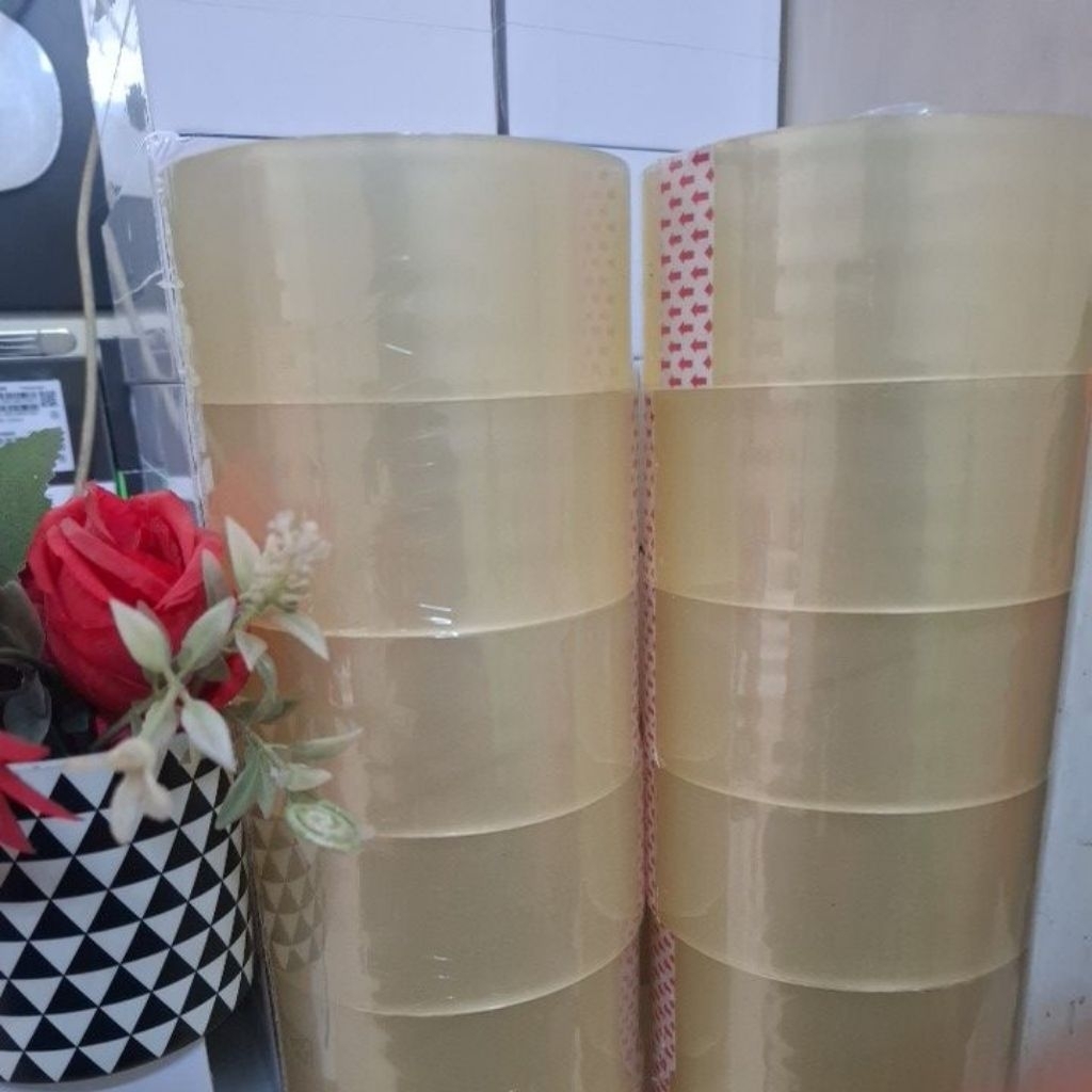 

Lakban bening 1 slop isi 6 biji