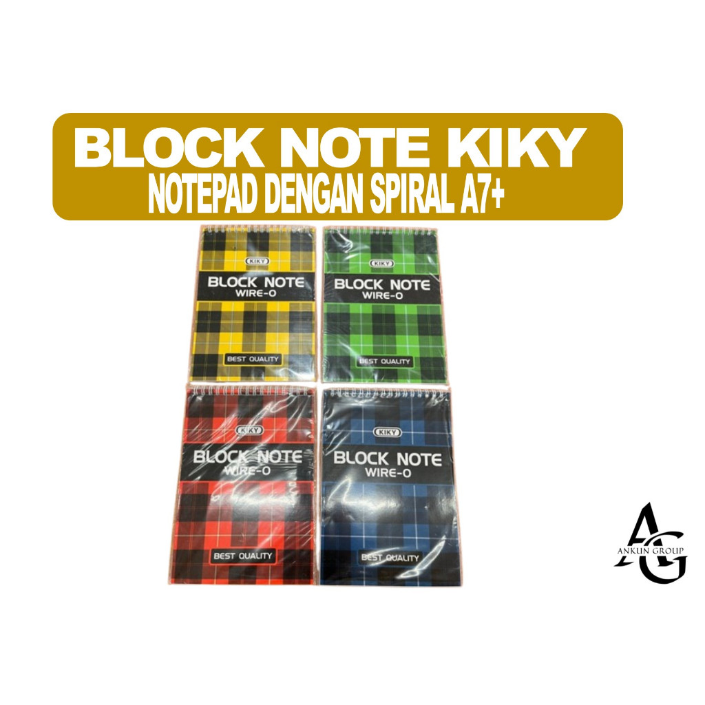 

Binder Note KIKY / Notepad dengan Spiral - 1 Buku