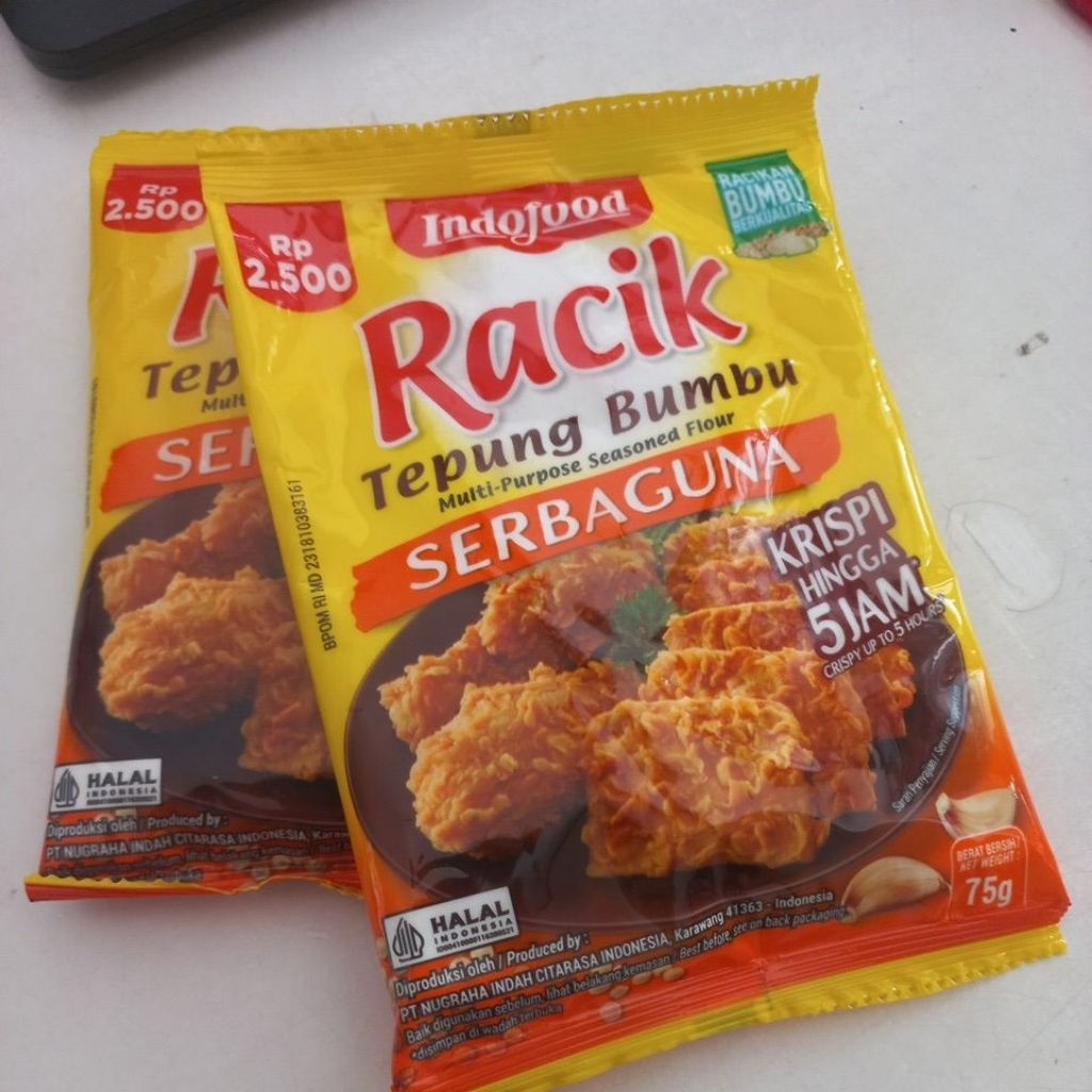 

( 2 bks) Racik Tepung Bumbu Serbaguna | Racik Tepung Bumbu Ayam Goreng 75gr