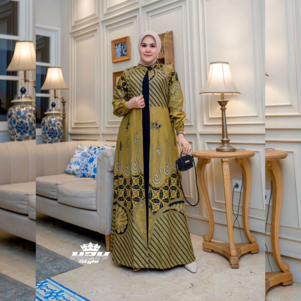 COD Gamis Pesta Batik Terlaris Gamis Mewah Gamis Batik Seragaman Gamis Batik Muslim Gamis Batik Kond