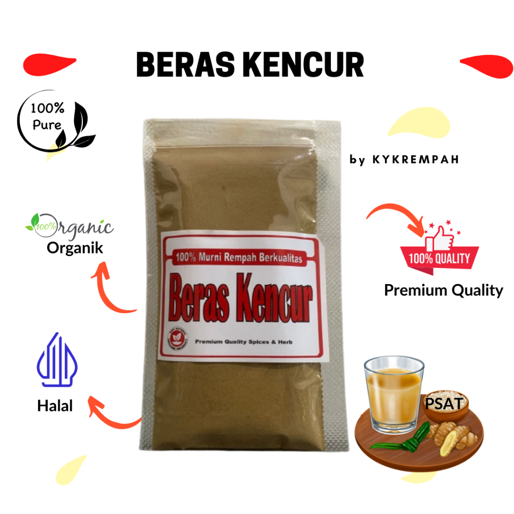 

Beras Kencur Bubuk Murni / Minuman Beras Kencur Bubuk (Sugar Free)