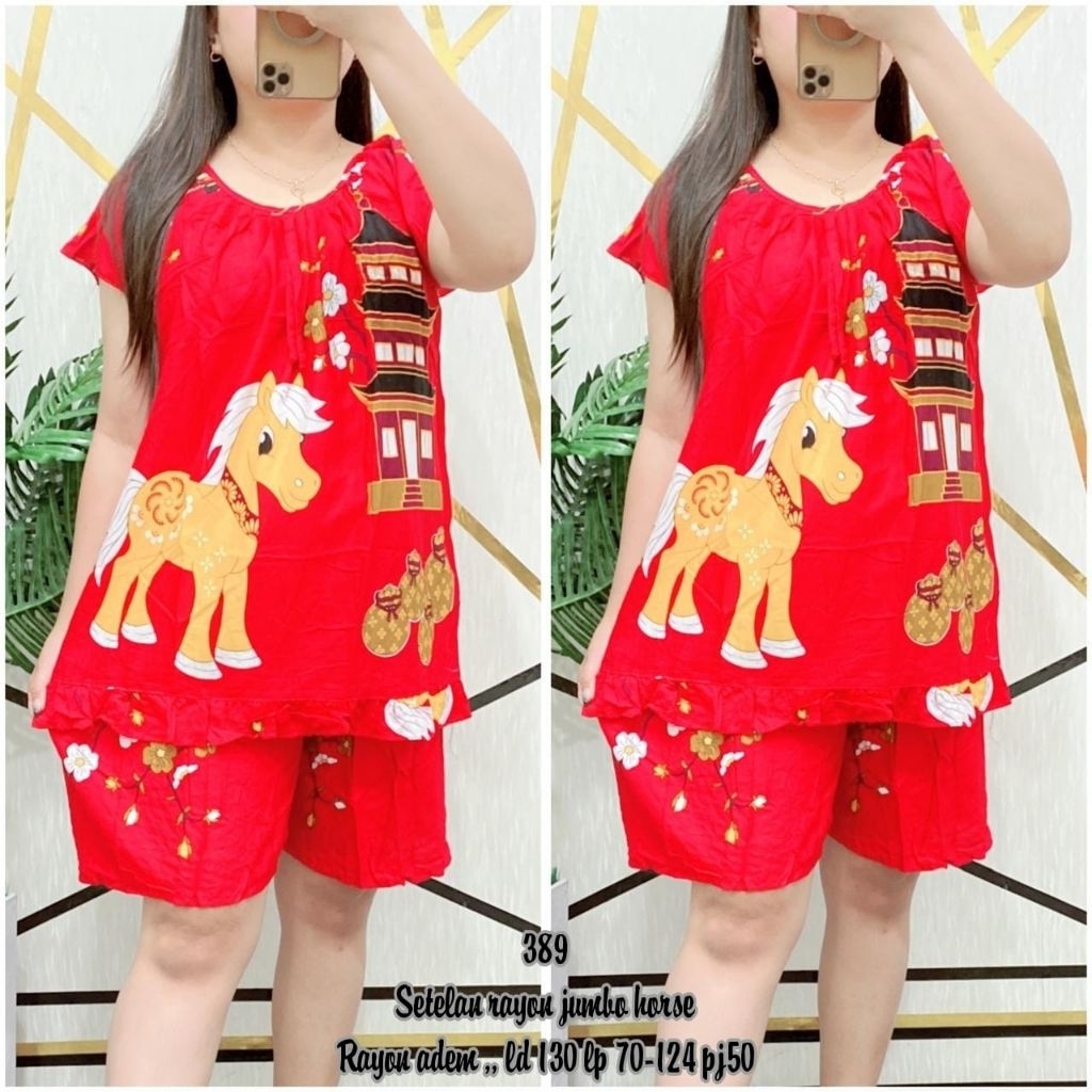 set baju tidur imlek jumbo