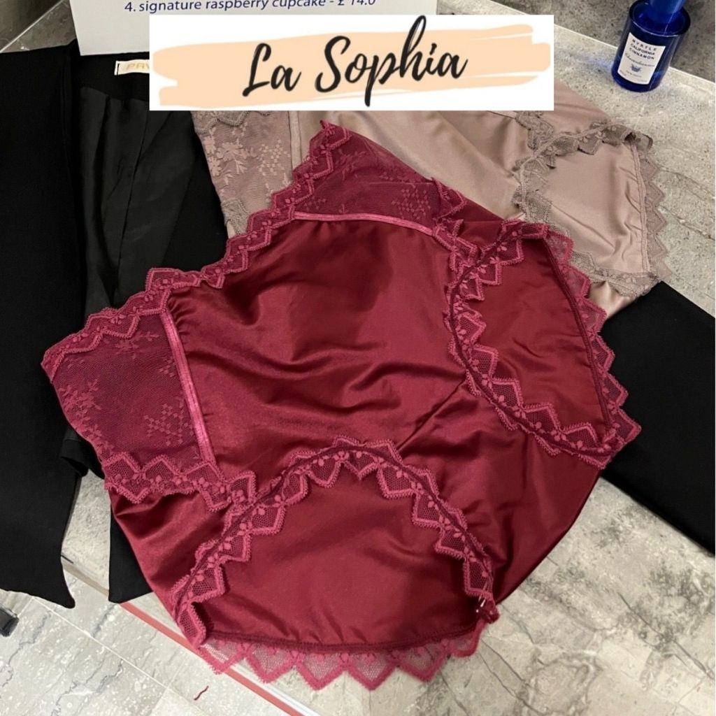 La Sophia Celana Dalam Wanita Satin Renda Lembut 147
