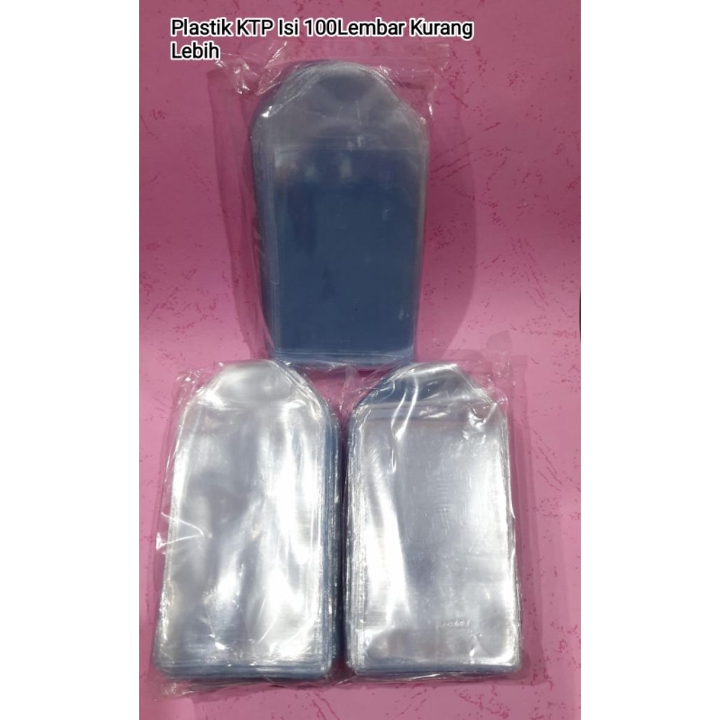 

100 Pcs Plastik Mika KTP - Plastik KTP Ukuran 6 x 9cm