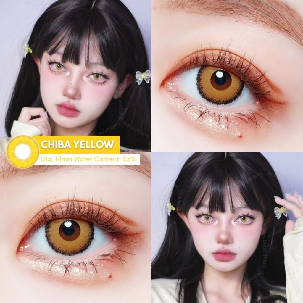 BELISOFTLENS My Cupid Chiba Yellow 14mm Cosplay Lens / Softlens My Cupid Chiba Cosplay Lens by Pinki