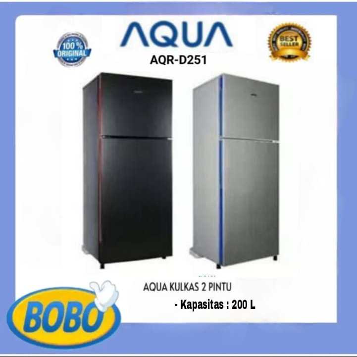 Kulkas AQUA AQRD 251 Lemari Es 2 Pintu - AQRD251