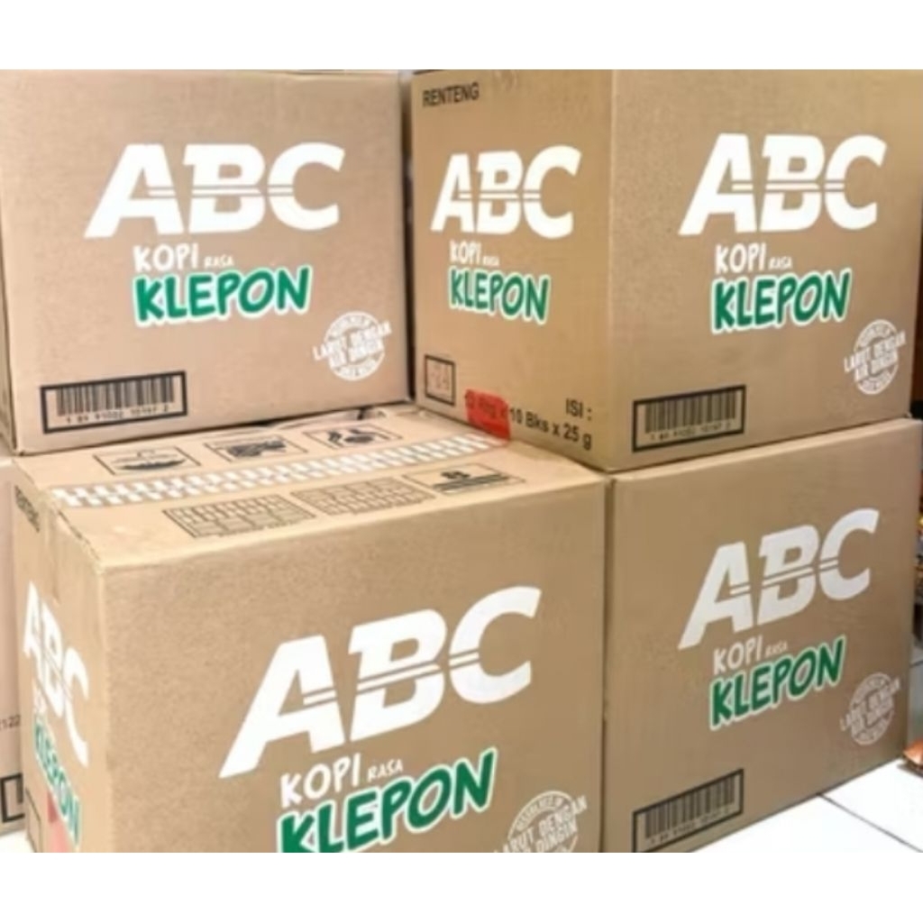 

Kopi ABC KLEPON 1 Dus isi 12 Renceng ( 120 sachet )