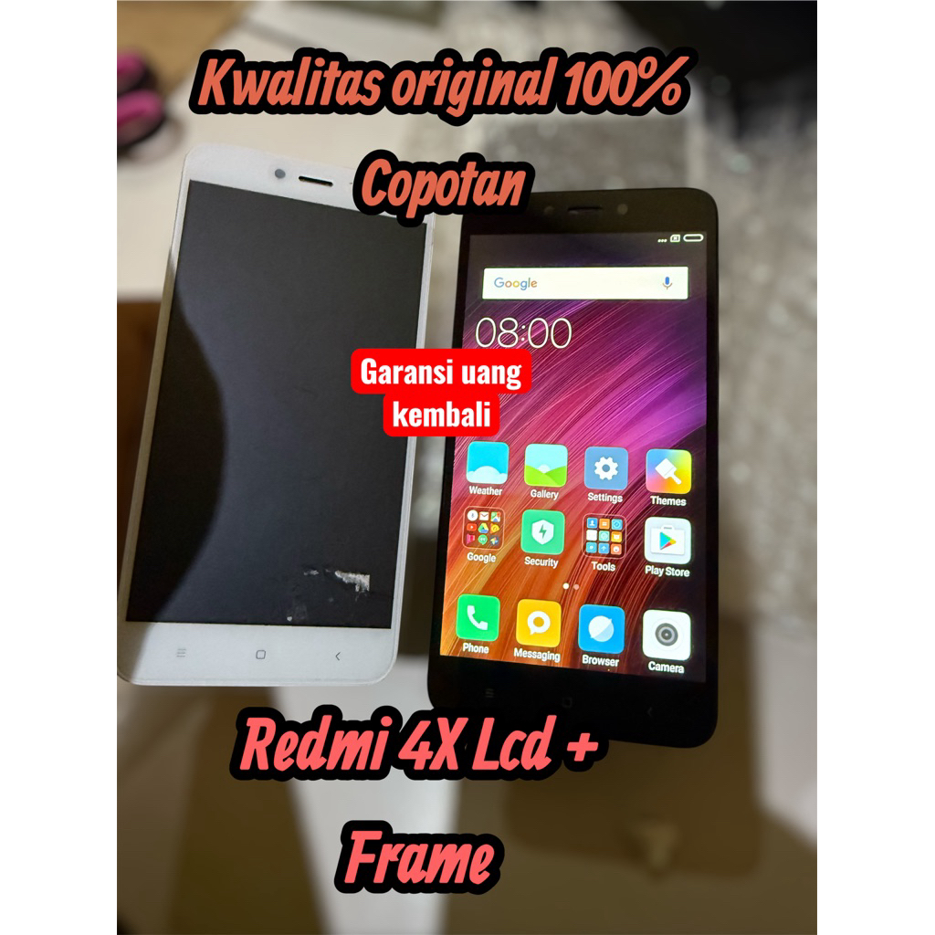 Frame LCD +REDMI 4X Original Copotan garansi uang kembli