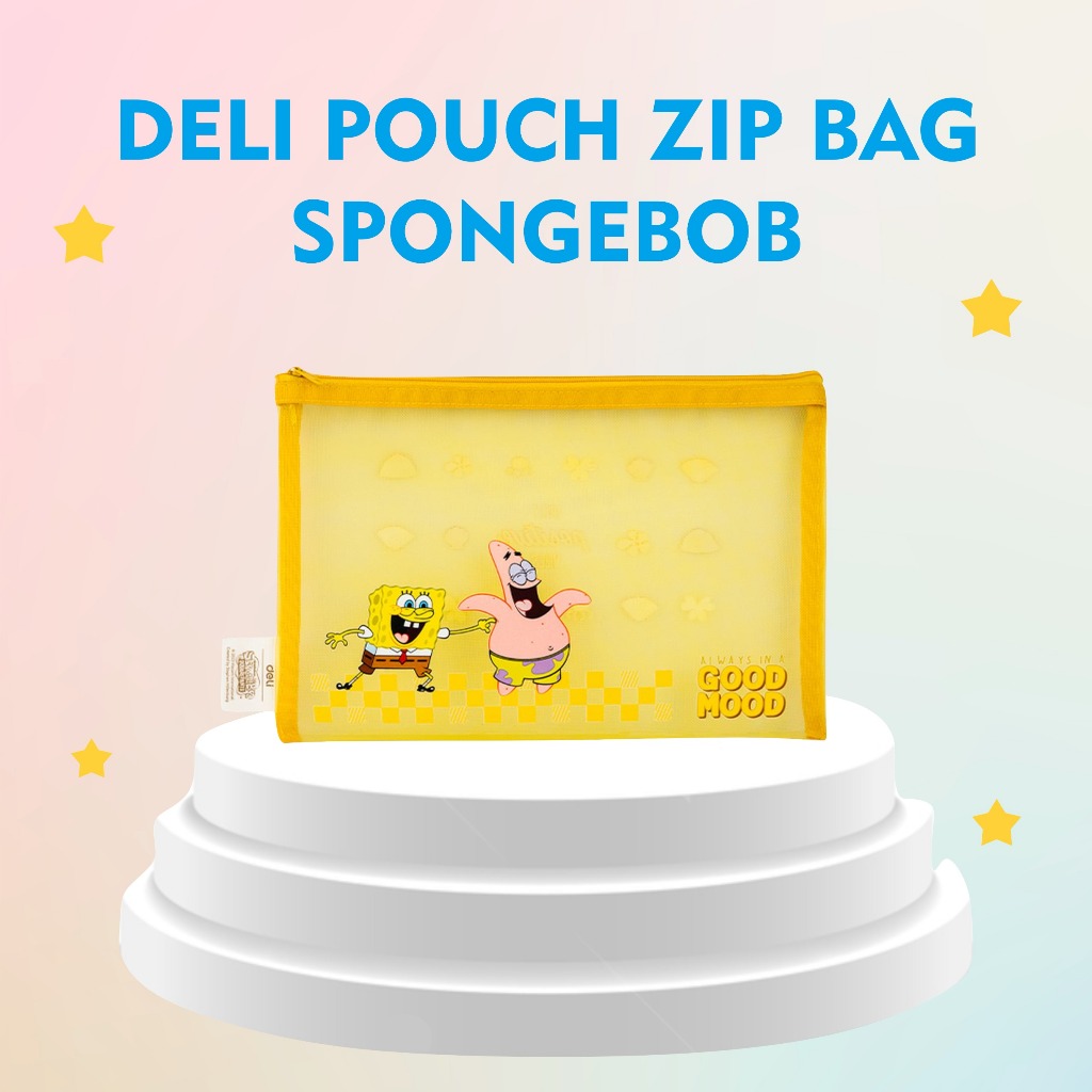 

DELI ZIP BAG EH-983 (A5)/Deli | Map Resleting (Zip Bag) Spongebob Edition | A5 & A4 | H98 / Map Resleting/DELI - (pcs) ZIPER BAG DELI A5 H983 -SPONGEBOB