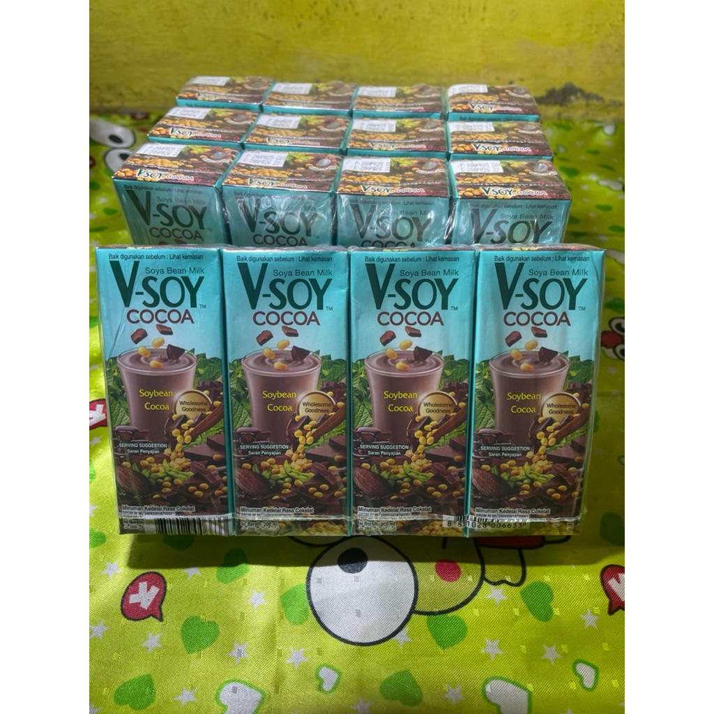

vsoy cocoa 200ml 1 pcs susu kedelai asli | susu kedelai