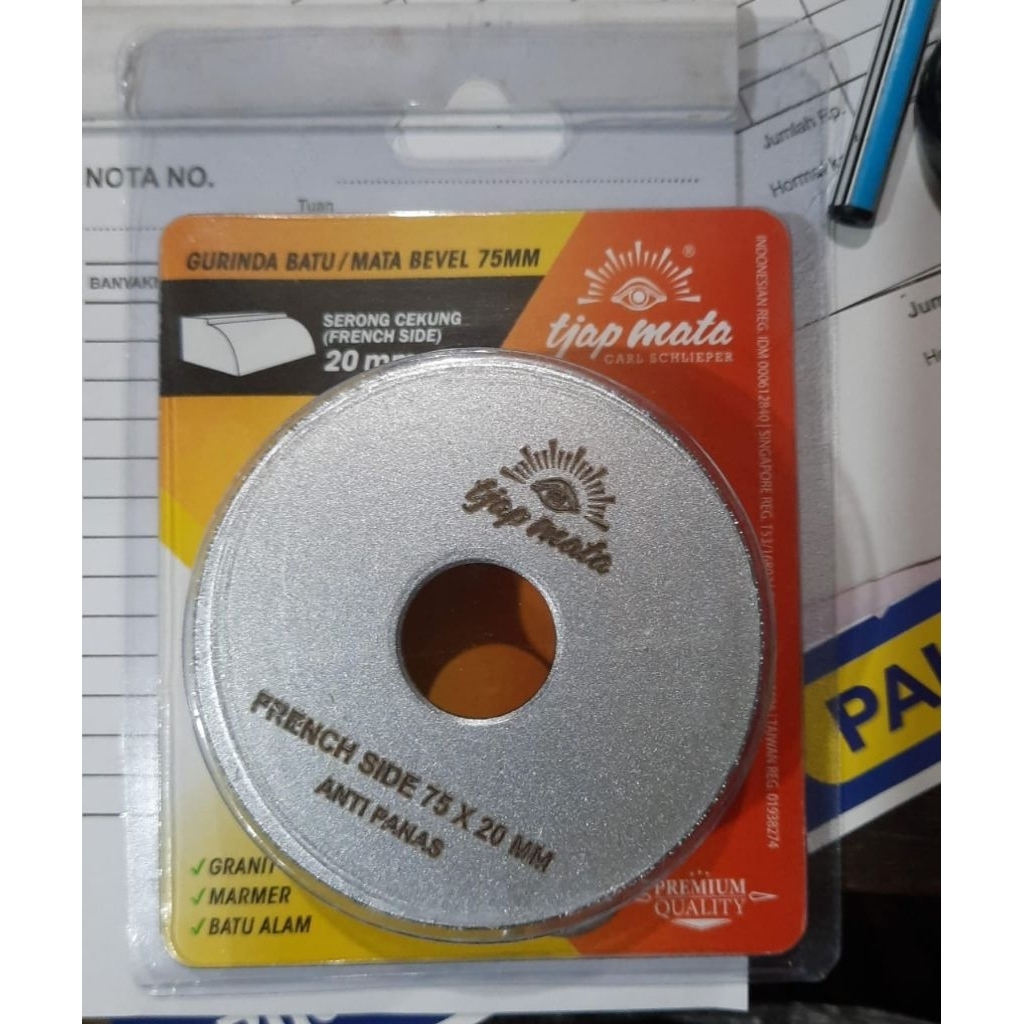 Diamond Wheel Bevel Keramik Tjap Mata