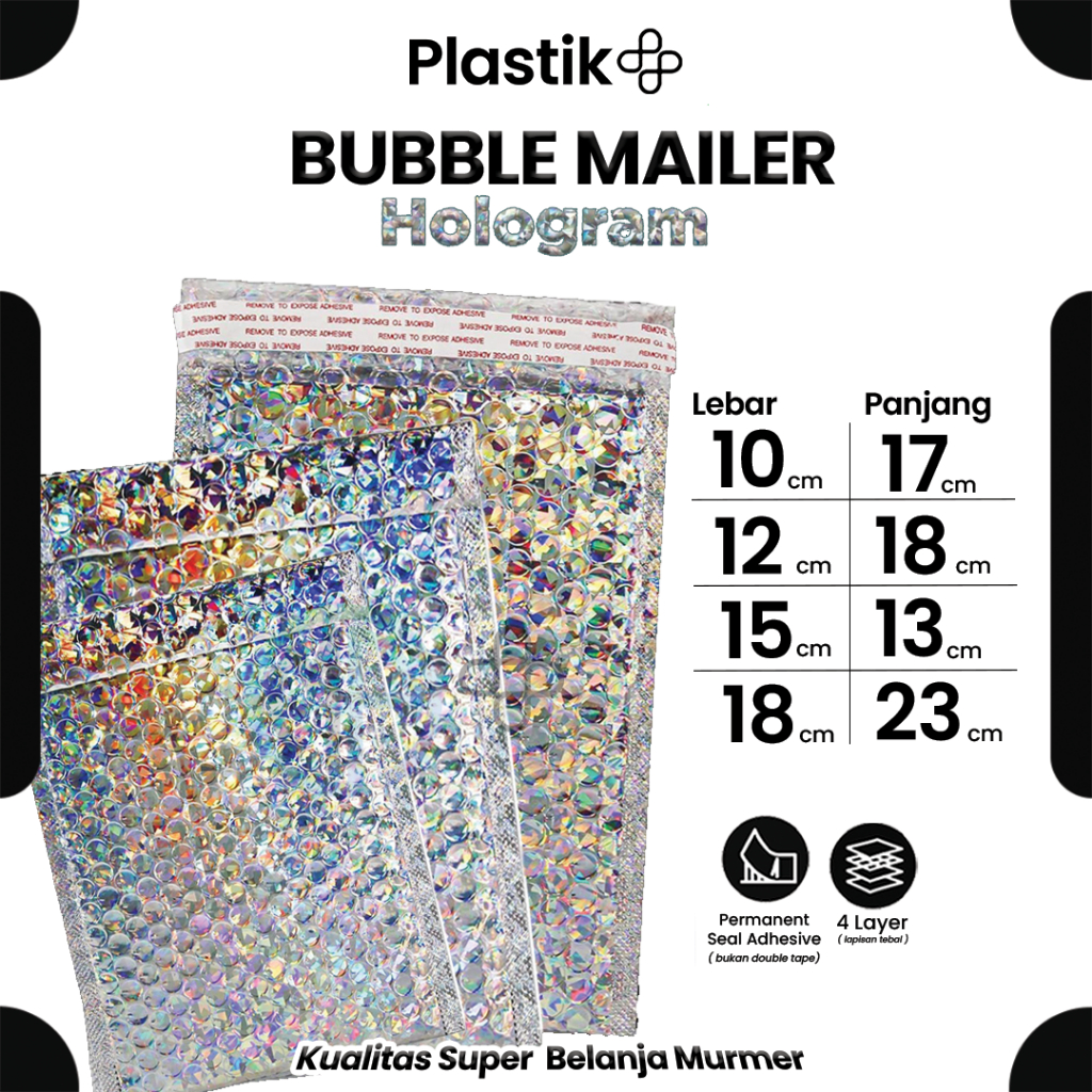 

Amplop Bubble Mailer Rusfet Motif Hologram Amplop Bubble Packing Murah Varian Hologram Harga Satuan