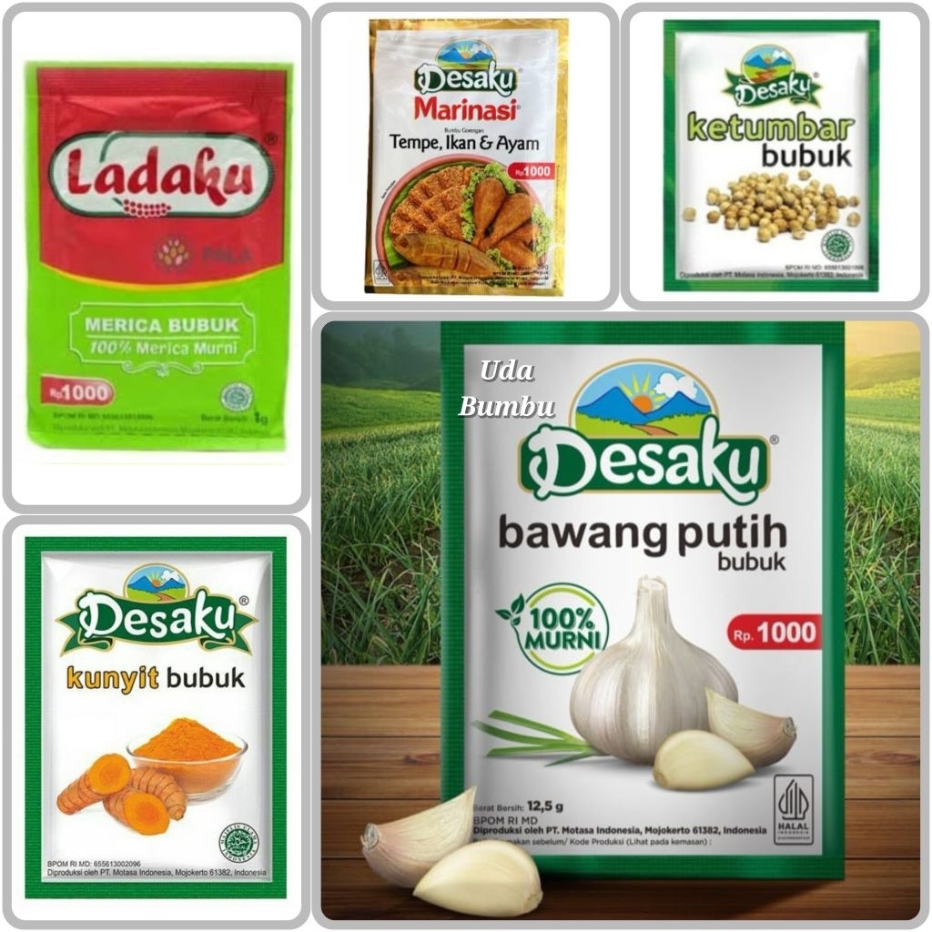 

1 pcs DESAKU Bawang Putih / Marinasi / Ketumbar / Kunyit / Ladaku (sachet)