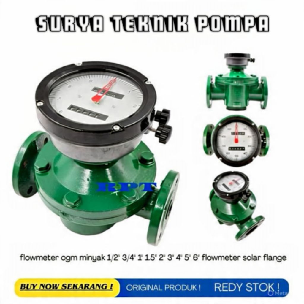 Flow meter Solar Flowmeter minyak 2inch Oval Gear Flow meter 2 inch