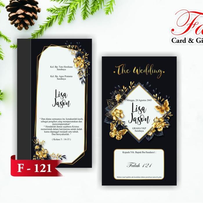 Undangan Pernikahan Falah  121 | Blangko Kosong  Undangan Pernikahan Falah 121