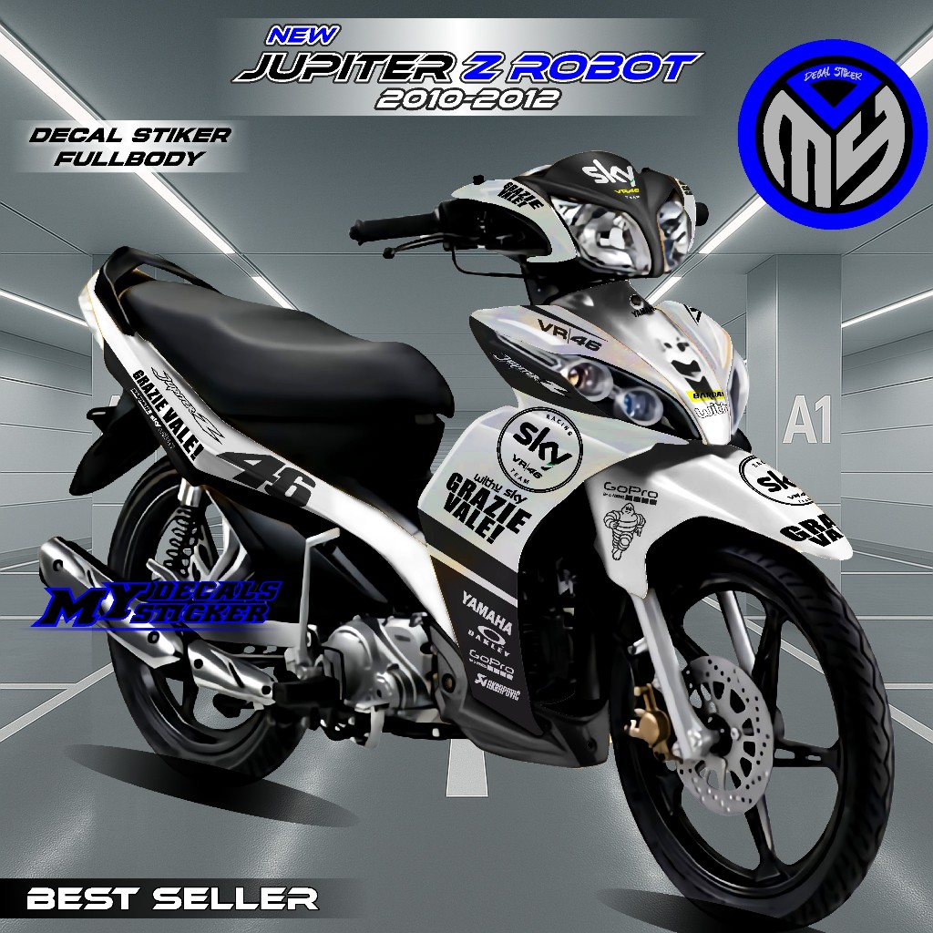 BISA COD STIKER Decal Jupiter Z Robot 2010-2012 Fullbody Dekal Variasi Stiker Striping Jupiter z