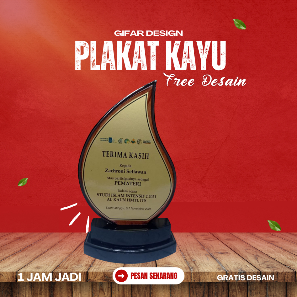 Plakat Mika Wisuda TK / Plakat Wisuda SD / Plakat Wisuda PAUD / Plakat Kayu / Plakat Malang