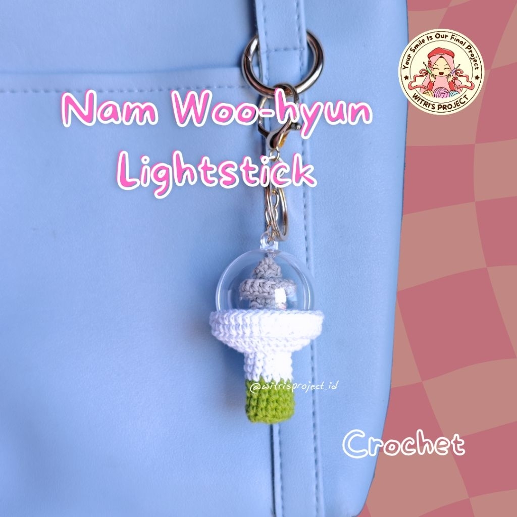 WITRI'S PROJECT Keychain Lightstick Nam Woohyun Infinite Rajut