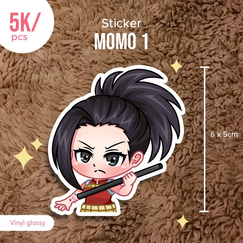 

Stiker momo yaoyorozu anime my hero academia anti air