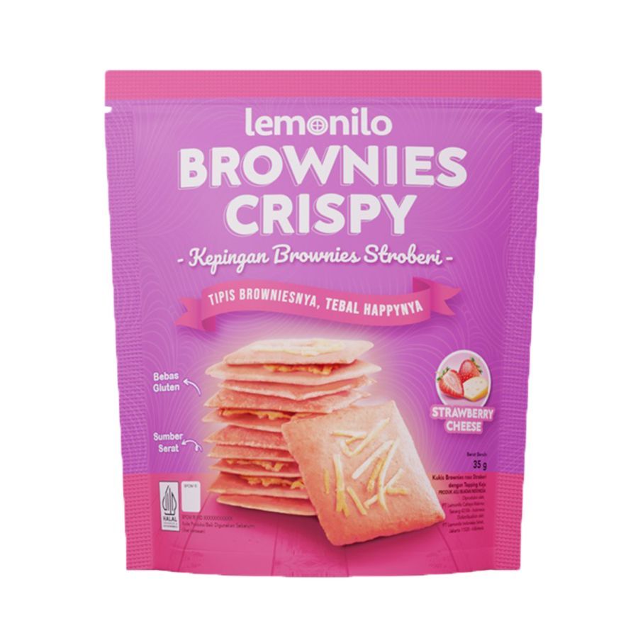 

Lemonilo Brownies Crispy 35gr Chocochips Strawberry Cheese Healthy Snack