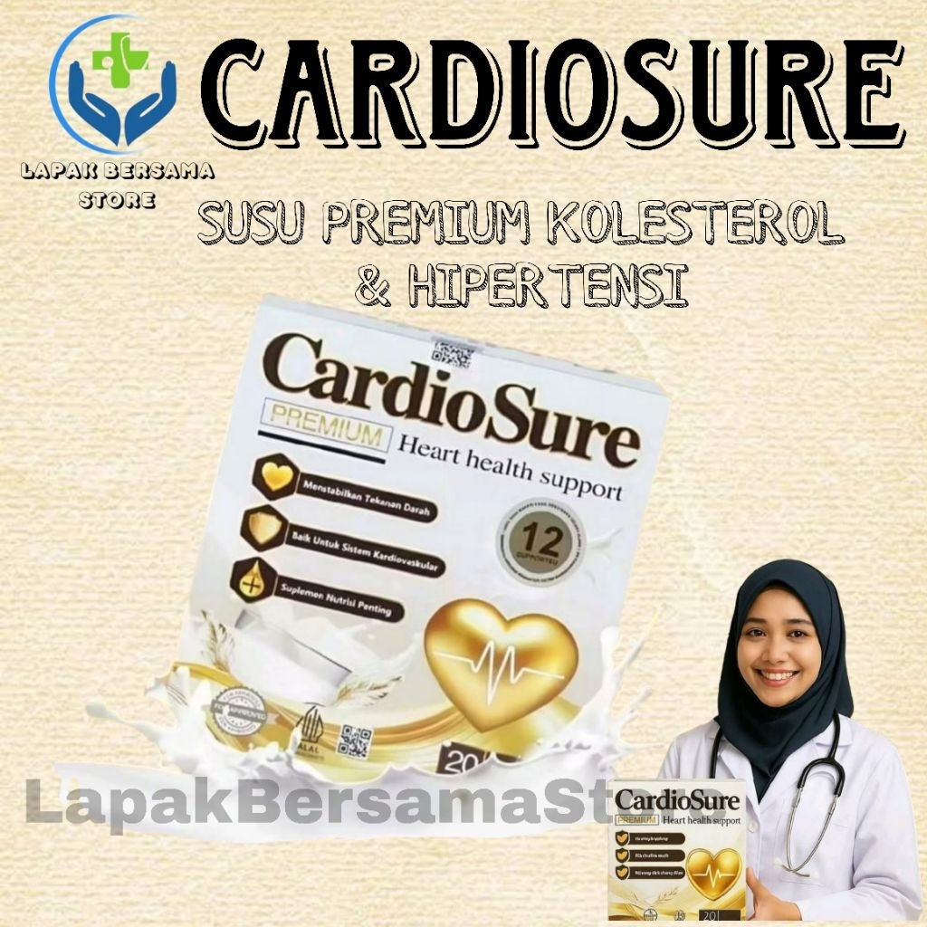 

(TERLARIS) CARDIOSURE SUSU PREMIUM HIPERTENSI ASAM URAT KOLESTEROL CARDIOSURE SUPLEMEN HIPERTENSI ASLI ORIGINAL