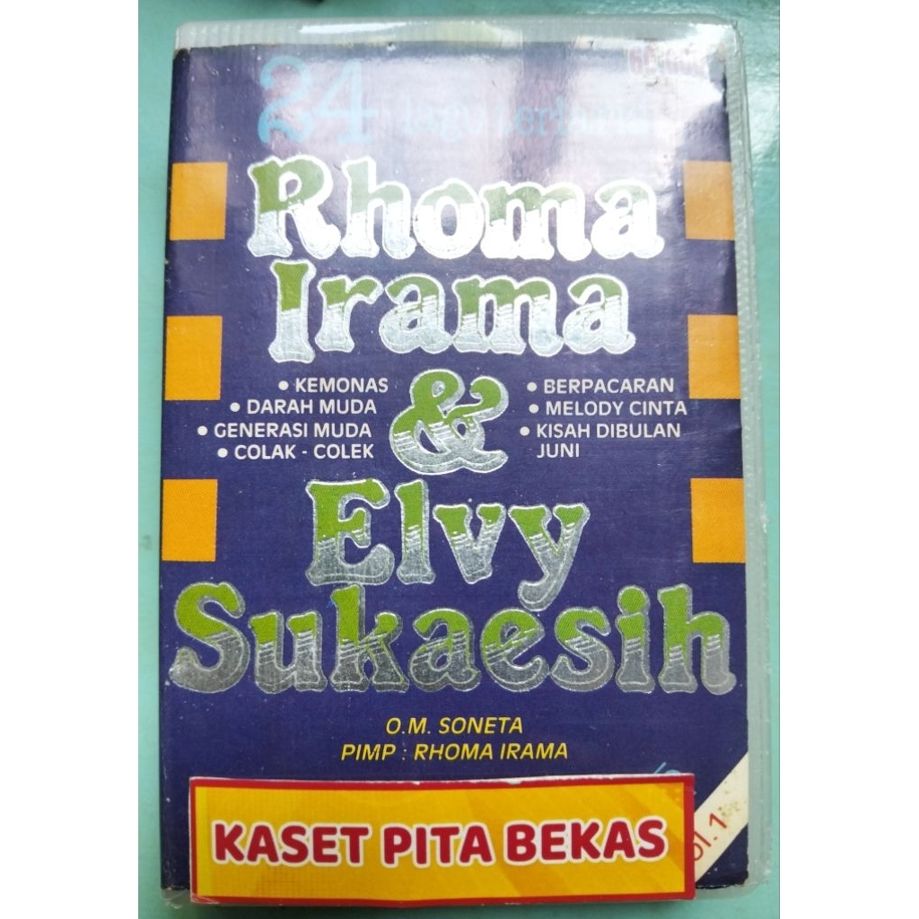 kaset pita bekas dangdut Rhoma Elvy vol 1 ke monas