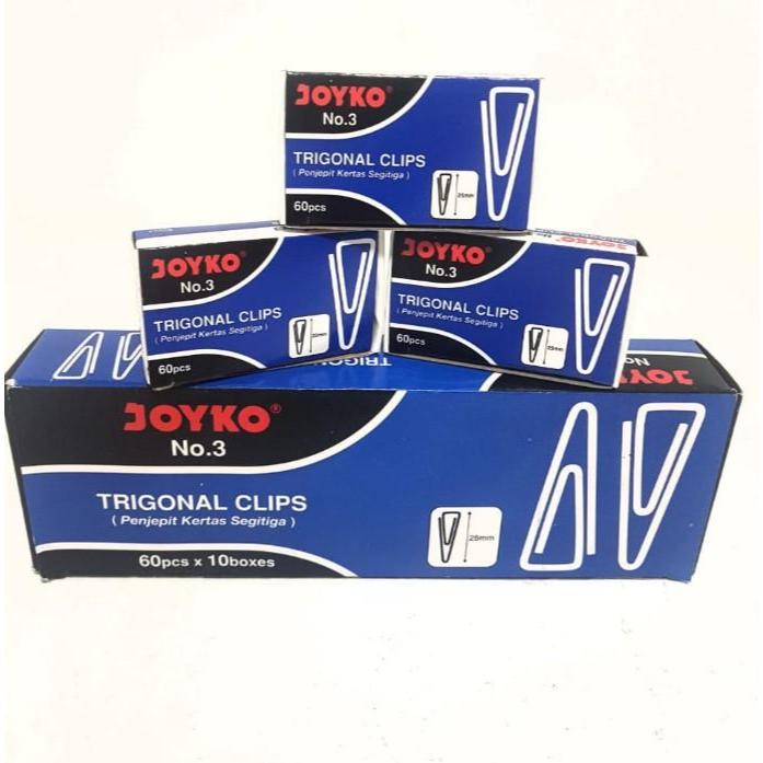 

Joyko Trigonal Clip No 3 | Klip Kertas