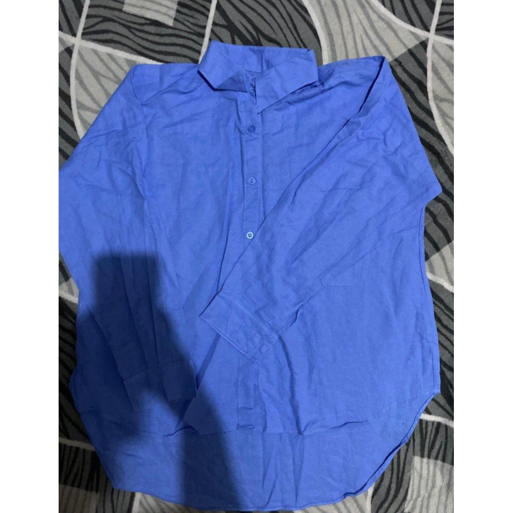 [ PRELOVED ] KEMEJA BIRU LANGIT