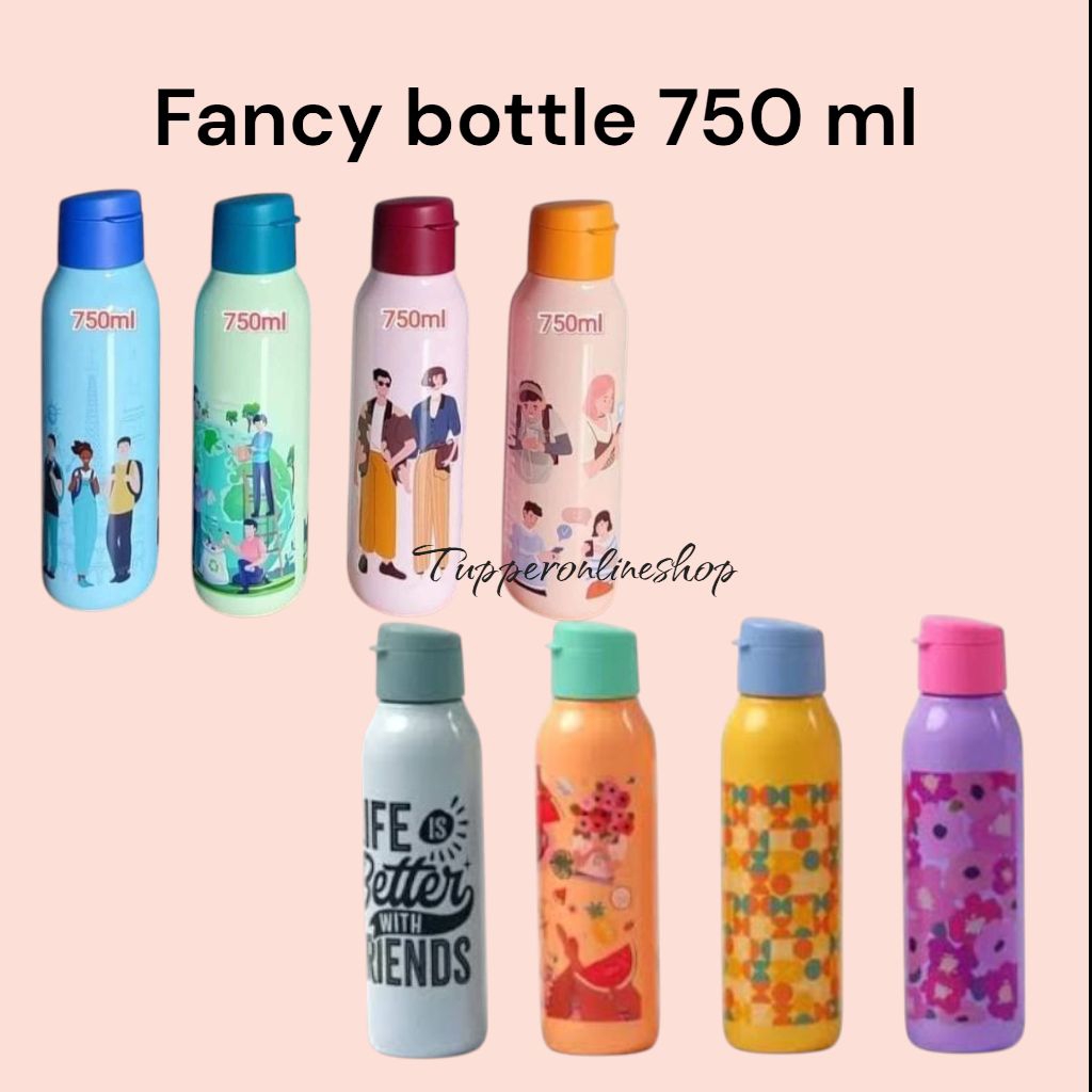 Fancy bottle 750 ml tupperware / botol minum tupperware