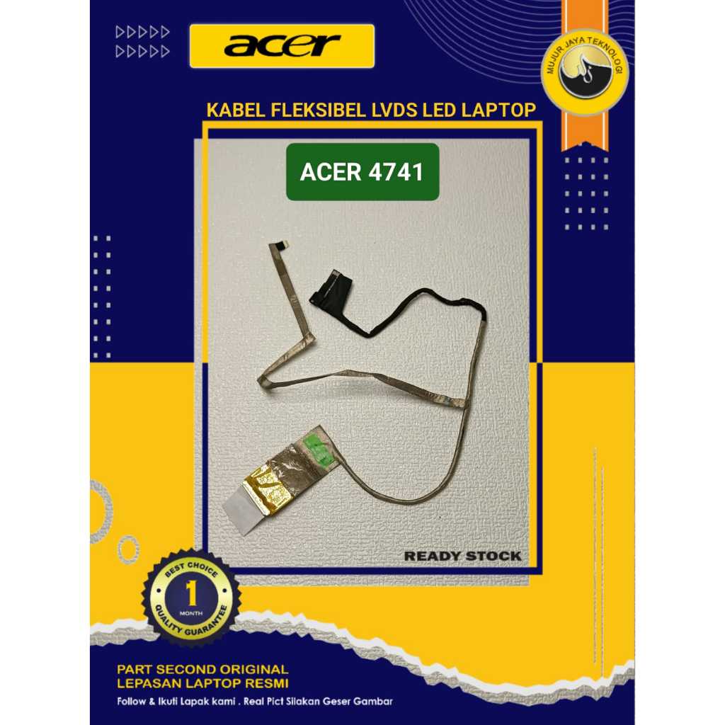 Kabel Flexible Fleksibel LVDS LED LCD Laptop ACER ASPIRE 4741 4741G 4741Z 4551 4551G TravelMate 4740