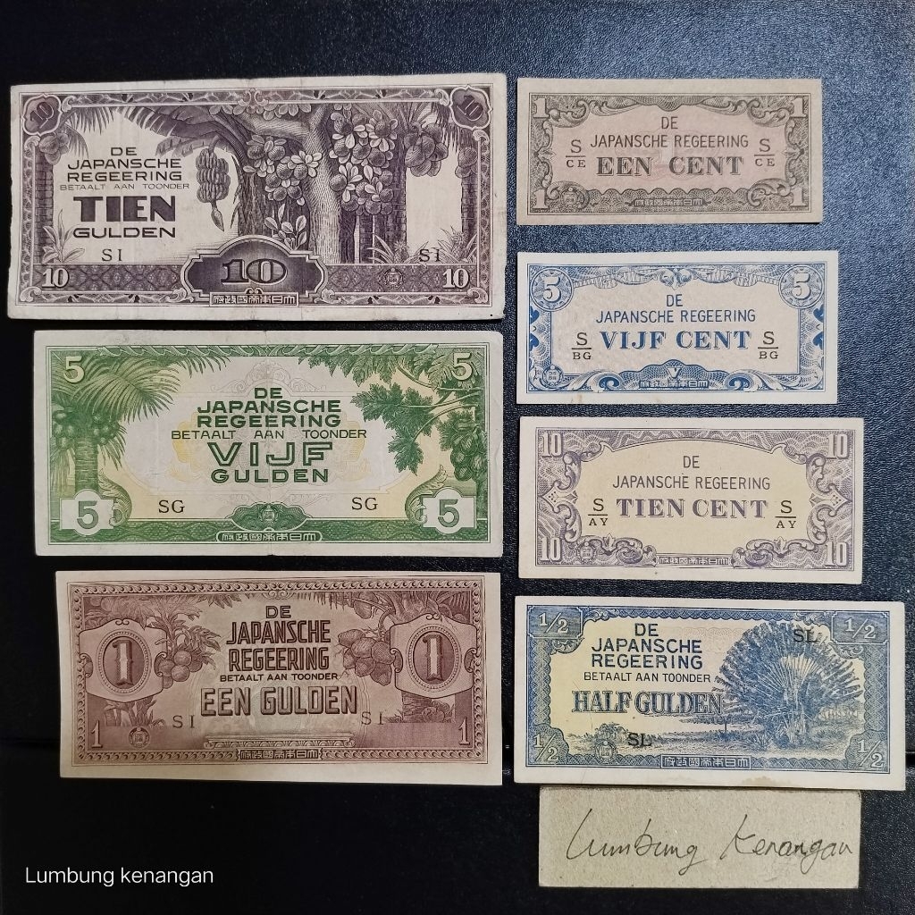 uang Kuno Set seri Djr uang jaman Jepang