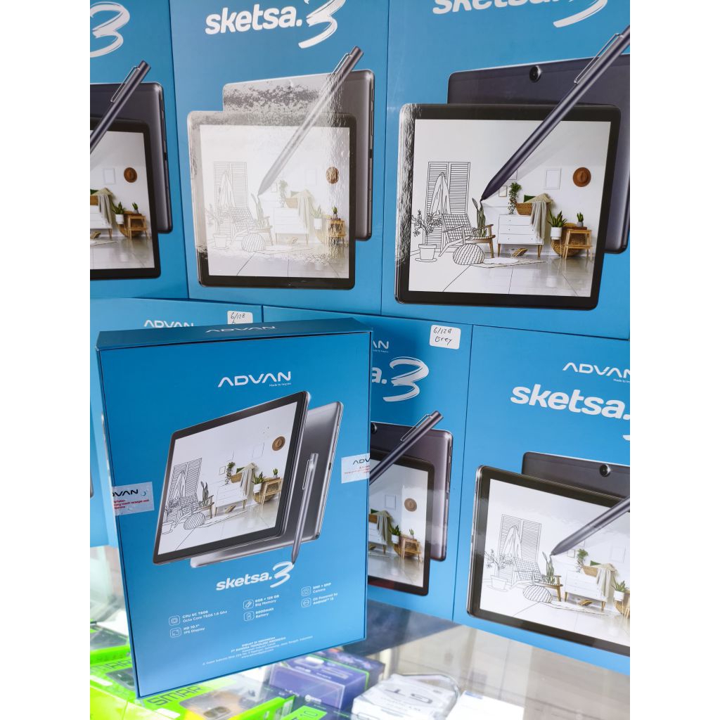 Advan tablet sketsa 3 ram 6/128, soc unisoc tiger T606