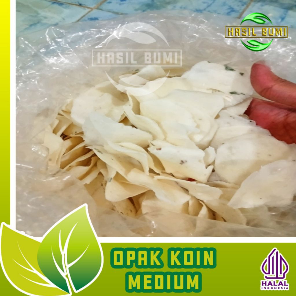

Opak koin 1 kg medium | kripik singkong | kerupuk singkong | khas wonosobo