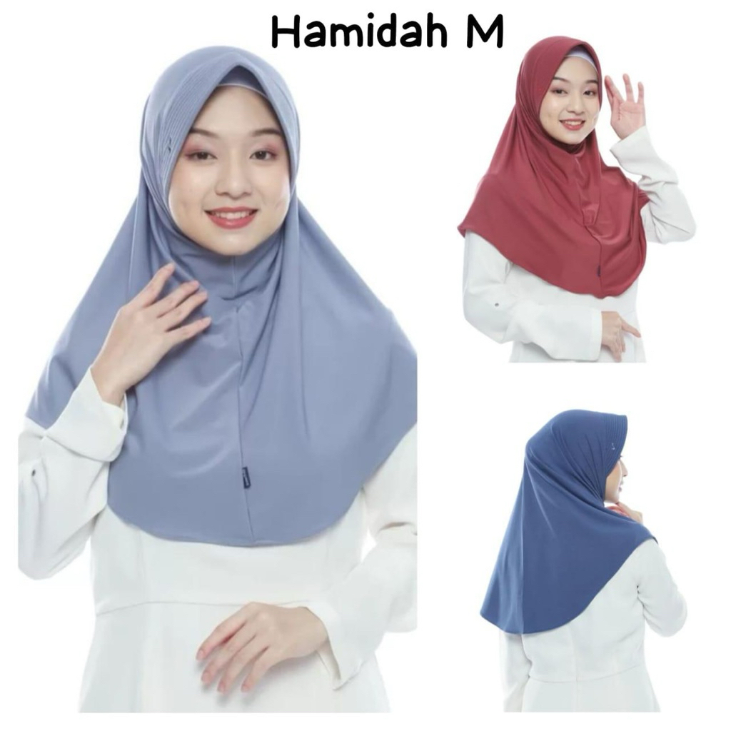 Hijab bergo Hamidah jersey ukuran M awet