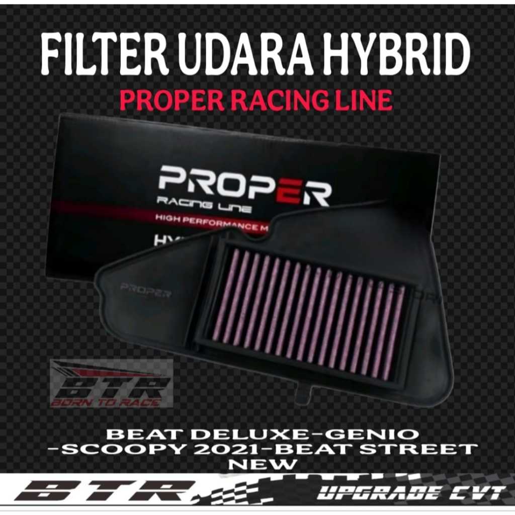 FILTER UDARA BEAT DELUXE - GENIO Filter Udara Proper Hybrid Filter Udara
