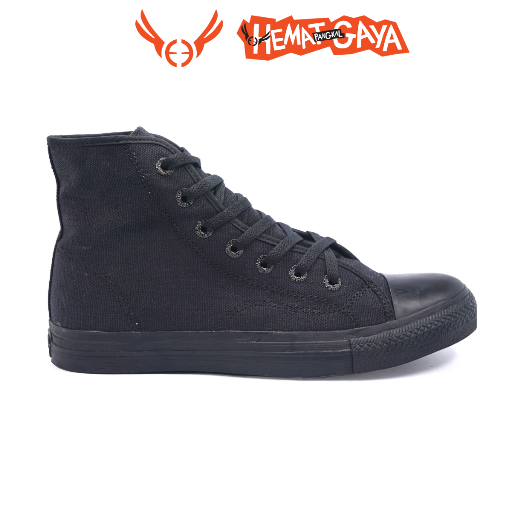 SEPATU HAGAMO ORION - HIGH ALLBLACK  - Sneakers - Unisex