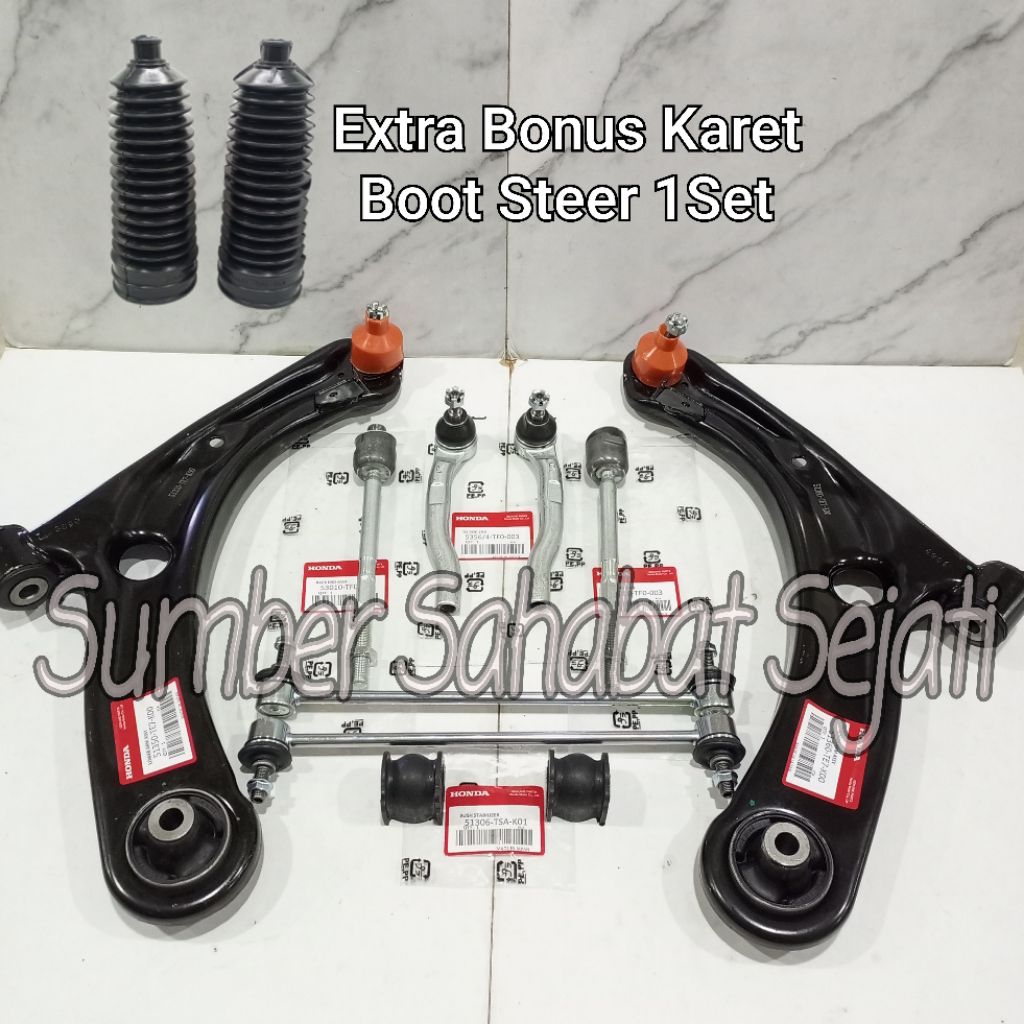 Paketan Kaki Kaki Lower Arm Assy Tie Rod Rack End Stabilizer Mobilio 2014-2021 Original