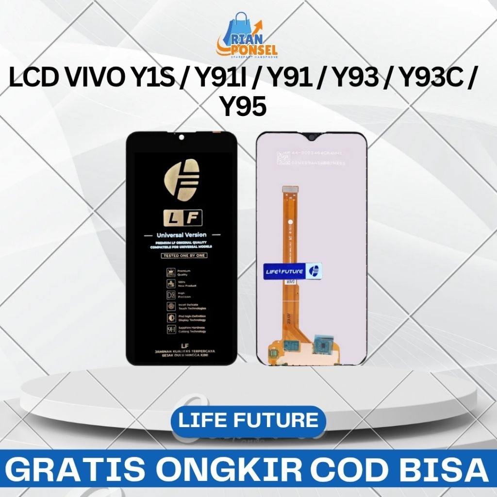 LCD Vivo Y1S / Y91i / Y91 / Y93 / Y93C / Y95 / Y19S Original Fullset Life Future Touchscreen Ori Lf 
