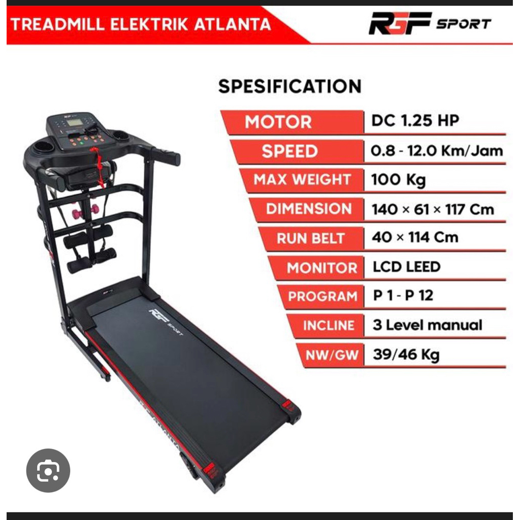 Preloved Treadmill elektrik