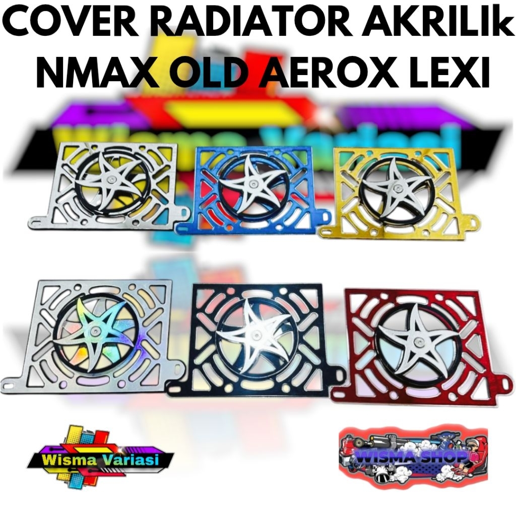 COVER RADIATOR AKRILIK NMAX OLD NEW AEROX 155 OLD NEW LEXY TUTUP RADIATOR SPINNER NMAX AEROX LEXY AK