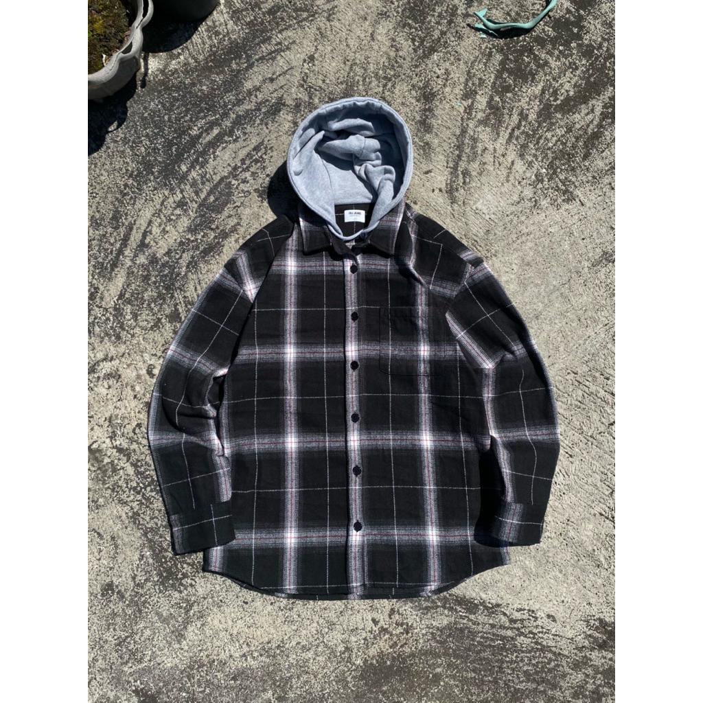 FLANEL HOODIE FRJ JEANS  / SIZE L