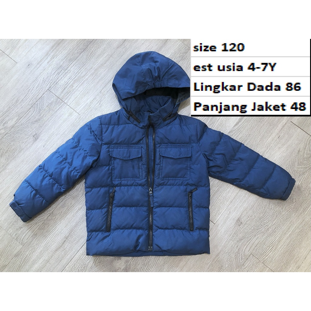 Jaket UNIQLO Bulang Gembul Hoodie Anak Winter Musim Dingin Waterproof Premium Second Preloved