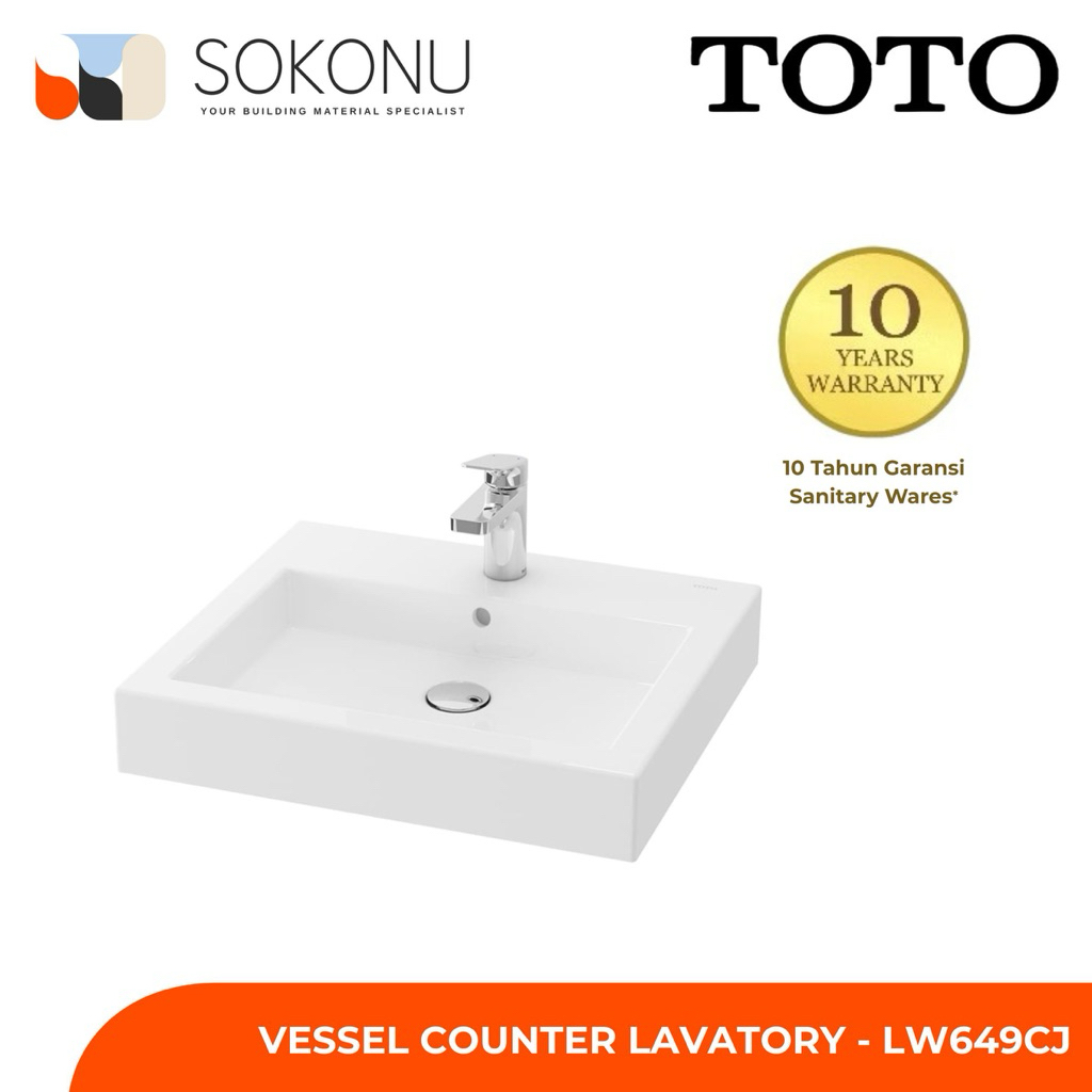 TOTO Vessel Counter Lavatory - LW649CJ