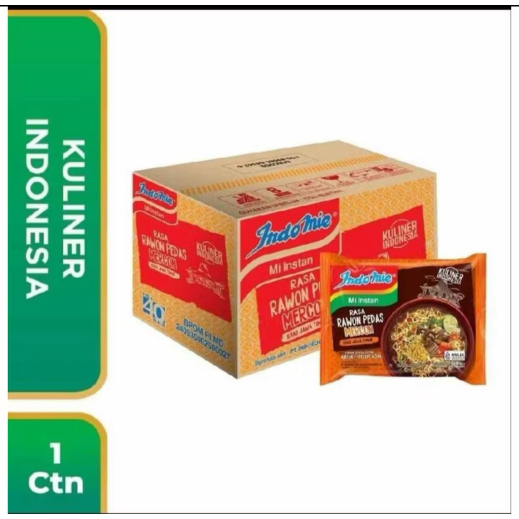 

Indomie rawon pedas 1 karton