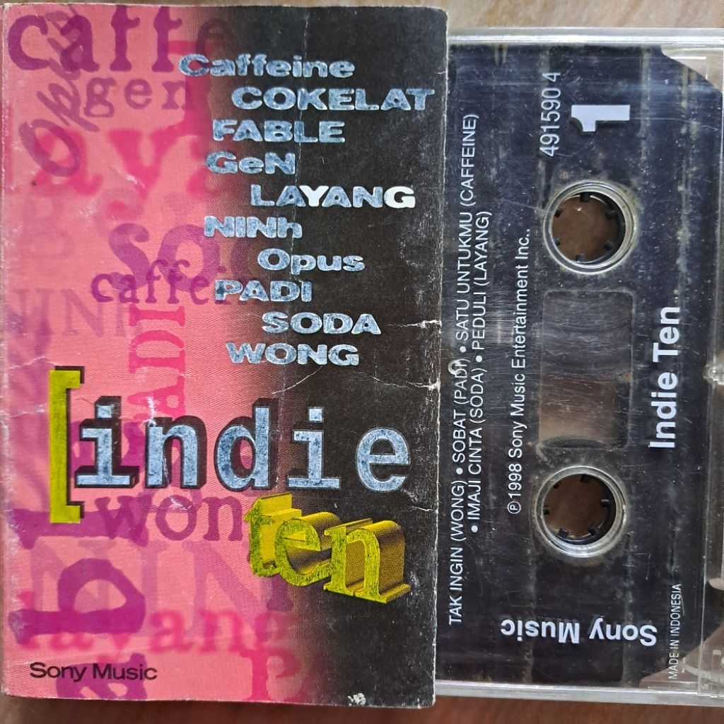 Kaset Pita Indie Ten