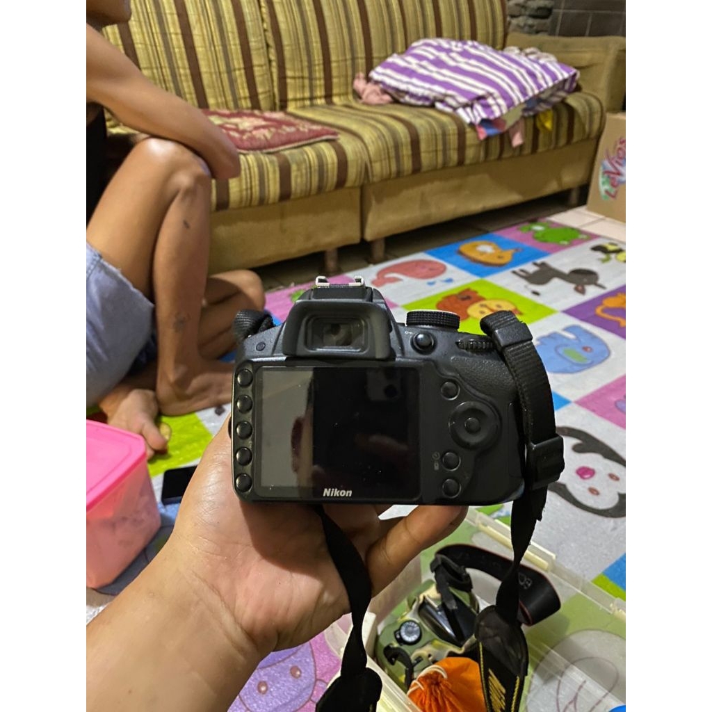 Kamera Nikon D3200 Lensa tele  55-200